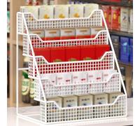 Metal 5 Tier Cigarette Display Holder, Supermarket Racks Stands with Breathable Grid for Convenience Stores, Department Stores, Tobacco and Alcohol Stores