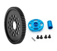 Metal 63T 64T 66T 68T 71T 54500 Spur Gear and Gear Mount High Speed Gear Set for Tamiya TT-02 TT02 1/10 RC Car Upgrade Parts(71TA)