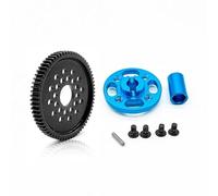 Metal 63T 64T 66T 68T 71T 54500 Spur Gear and Gear Mount High Speed Gear Set for Tamiya TT-02 TT02 1/10 RC Car Upgrade Parts(68TA)