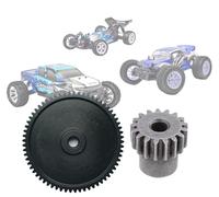 Metal 65T Spur & 17T Pinion Gear Compatible with FTX Vantage/Carnage/Bugsta, Integy, Quanum, VRX