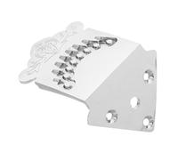 Metal 8 String Mandolin Tailpiece Parts Silver Qb21