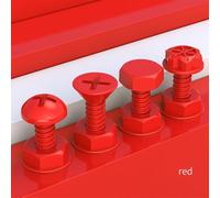 Metal ABS Decorative Hooks for Motorcycles Practical Accessories for Every Rider (Red)