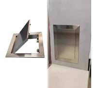 Metal Access Hatch Inspection Panel Cover, Push-Lock Design, Recessed Service Door for Plumbing and Electrical Applications,