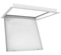 Metal Access Panel Cover - 12.5mm Plasterboard Base, Push-to-Open, Double Wing, Electrostatic Powder Coated - Custom Sizes Available - for Walls & Ceilings (500 x 600mm)