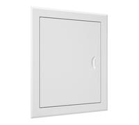 Metal Access Panel for Wall and Ceiling - White Steel Inspection Hatch with Magnetic Closure - Flush Fit Access Door for Wires, Meters, Pipes - Non-Fire Rated. (25x30 cm / 10"x12")