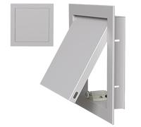 Metal Access Panel with Magnetic Lock Devise, Push to Open Concealed Panel for Ceiling/Wall, Aluminum Alloy Access Hole Cover for Attic Crawl Space Wine Cellar(Gray,20x20cm(7.8x7.8in))