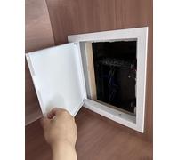 Metal Access Panel with Touch Latch Lock, Rectangle Spare Loft Hatch Access Door, Galvanized Steel Inspection Flap for Drop Ceiling Wall Drywall, Customizable