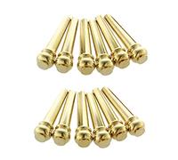 Metal Acoustic Guitar Bridge Pins 12Pcs Brass Guitar Strings Fixed Cone String Pins String Nails