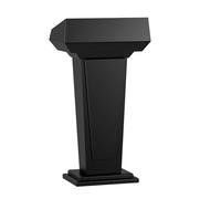 Metal Acrylic Podium, Free-Standing Speech Lectern, Solid Wood Conference Stand, Reception Counter for 4S Stores, Welcome Desk for Events, Compact Public Speaking Stand
