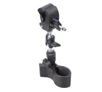 Metal Adjustable Clamp Holder Featuring 360 Rotate for Mounting Microphones Hair Dryers and Handheld Fan Anti Slip Rubber Clip