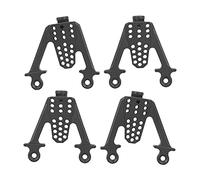 Metal Adjustable Shock Towers Set for SCX10 1/10 RC Car, High Strength & Light Weight Design for Balanced Driving, 4pcs Black 2" Shock Mount Hoops Set (Black)