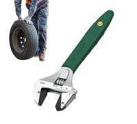 Metal Adjustable Wrench - High Carbon Steel Wide Jaw Wrench with Measuring Scale | Multi-Purpose Large Spanner for Plumbing, Home Repairs, Auto Maintenance, Durable Ergonomic Grip Tool