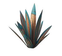 Metal Agave Plants 13.78 InchOutdoor Decor Tequila Rustic Sculpture Metal Agave Yard Art Agave Sculpture Statue Garden Yard Decor Ornament Blue Agave Metal Plants For Yard Garden Sculpture Metal Agave