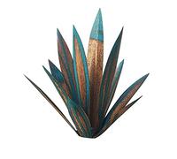 Metal Agave Plants 13.78 InchOutdoor Decor Tequila Rustic Sculpture Metal Agave Yard Art Agave Sculpture Statue Garden Yard Decor Ornament Blue Agave Metal Plants for Yard Garden Decor Metal Agave Yar