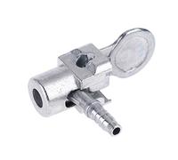 Metal Air Chuck Mini Tire Inflator Hose End with Barb Connector for Hose Repair