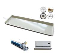 Metal Air Conditioner Drain Pan - 60in Drip Tray for Central & Window AC Units - Durable, Rust-Resistant AC Drip Tray for Efficient Water Collection & Prevention