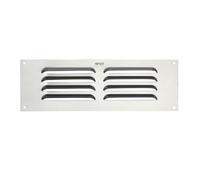 Metal Air Vent Cover, for Openings 9" x 3" (229 x 76mm), Suitable for Venting Gas Appliances Internal External Wall, Silver