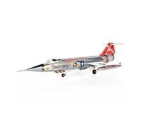 Metal Airplane Model Diecast 1/72 Scale F-104C Airplane Starfighter Falcon Model Silver Collection Decoration Model