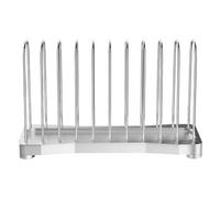 Metal Album Storage Rack - 10 Slots Table Organizer Modern Vinyl Display Solution Keyword Long Tail | Living Room Studio Classroom Cinema Home Bedroom Decor