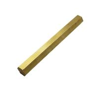 Metal Alloy Bar H59 Hexagonal Brass Stick, High Strength Metal Alloy, Rod for Mechanical Parts Production 1pc(500MM*13MM)