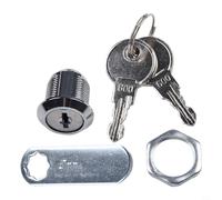 Metal Alloy Cam Lock for Cabinet Drawer Cupboard Mailbox Locker with 2 Keys, 16mm 20mm 25mm 30mm Diameter Options, Compatible with Wood Metal Glass Doors(16 mm)