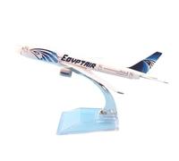 Metal Alloy For EgyptAir Boeing 777 Airline Aircraft Model With Stand Children's Toy Gift 16cm
