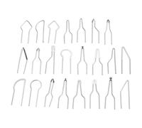 Metal Alloy High Impedance Accessories Dia 1mm Wood Burning Heating Replacement Carving Pyrographic Tip 23 Pieces Tools Set Professional