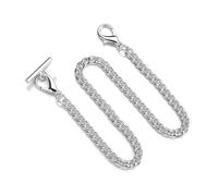 Metal Alloy Pocket Watch Chain Silver Color Chain Men Women Quartz Pocket Watch Vintage Watch Jewelry Gift Pocket Watch Chain