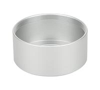 Metal Aluminium Alloy Lens Hood sturdy durable effective blocking small size lightweight two color choices suitable most 35mm f1.7/50mm f1.4 camera CCTV lens (Silver)
