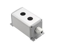 Metal aluminum button industrial household control switch box 16mm 19mm 22mm 1/2/3/4/5/6 hole 45 * 45mm 45 * 65mm(2Hole,16mm 45x45mm)