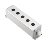 Metal aluminum button industrial household control switch box 16mm 19mm 22mm 1/2/3/4/5/6 hole 45 * 45mm 45 * 65mm(5Hole,19mm 45x45mm)