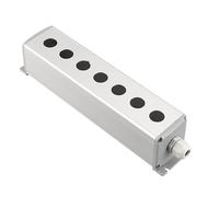 Metal aluminum button industrial household control switch box 16mm 19mm 22mm 1/2/3/4/5/6 hole 45 * 45mm 45 * 65mm(7Hole,16mm 45x45mm)