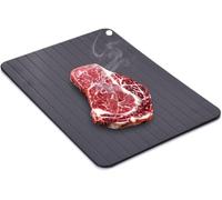 Metal Aluminum Defrosting Tray Multifunction Mini Thawing Plate Defrost Plate Thaws for Meat and Frozen Foods (No Electricity Required) (29.5 * 20.5 * 0.2 cm)