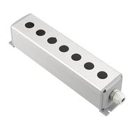Metal Aluminum Pushbutton Industrial Home Control Switch Box 16mm 19mm 22mm 1/2/3/4/5/6 Holes 45 * 45mm 45 * 65mm(7Hole,19mm 45x65mm)