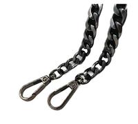 Metal Aluminum Replacement Bag Chain Parts Accessories for Hand-Woven DIY Handmade Workshop Studio Detachable Straps Bag Chain(Black,120cm)