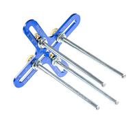 Metal Aluminum Uni-Monkey Fist Jig - Choose from Black, Silver, and Blue - Monkey Fists Size 5/8 to 4 Inches - Makes Paracord Monkey Fists Easy (Blue)