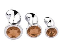 Metal Anal Plug Erotic Products But Plug Fetish Butt Plug Prostate Massage Anal Vaginal Masturbation BDSM Adult Sex Toys(Golden,L)