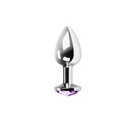 Metal anal plug Secretplay lilac color, Width 140 mm, Length 80 mm, Depth 80 mm, Department Couple, Poids 0.205 Kg, Color Money