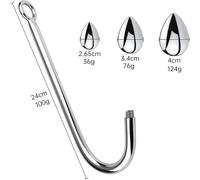 Metal Anal Plug Wtih Sexy Demon Cosplay Leather Whip Adult Toys Sex Products for Women Men Gay G-Spot Massage Tail Plug White Conical L
