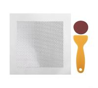 Metal and Fiberglass Wall Repair Patch for Fixing For Large Damages in Drywall with Smooth Final Appearance (15 * 15cm)