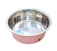 Metal Animal Meal Bowl - Puppy Plate, Kitten Feeder | Grip-Base Fluid Vessel, Polished Grain Container, Scratch-Resistant Polished Serving Dish for Multi-Pet Dining Setup in Apartment, Patio, Home