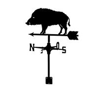 Metal Animal Weathervane Wind Vane Stainless Steel Retro Weather Vane Creative Garden Stake Wind Direction Indicator for Decor Roof Measuring Tool