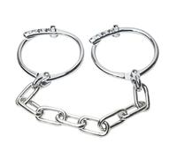Metal Ankle Cuffs for Men and Women - Adjustable Stainless Steel Bondage Restraints, BDSM Fetish Accessories for Couples, Erotic Role Play and Adult Restraint Games