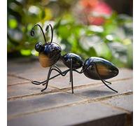 Metal Ant Garden Ornament 3D Insect Sculpture Outdoor Wall Art Fence Decor | Large Ant Hanging Ornament, Weatherproof Metal Finish And Hook, Hand-Painted, Ideal For Garden Walls, Fences, Sheds & Patios