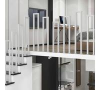 Metal Anti-Slip il for Indoor/Outdoor Staircases - Easy to Install Retro Wrought Iron Support Poles Ideal for Seniors and Disabled U-Shaped Design Safety First