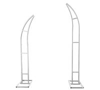Metal Arch Backdrop Stand Set - Half Moon Frame for Wedding, Birthday, Graduation Decorations - Sturdy and Durable Support for Events