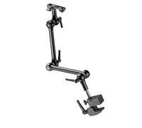 Metal Arm with Super Clamp, Overhead Camera Mount, Movable Microphone Boom for Phone Camera, Microphone, Webcam, Video Light, Heavy Duty Clamp