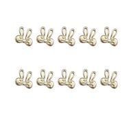 Metal Art Studs 3D Metal Art Jewelry Decorations Bows Rabbits Moon Multi-Shapes Decoration Accessories