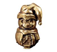 Metal Artistic Snowman Pendant For Keychain And Backpack Decoration Unique Snowman Charm Paracord Accessories MultiPurpose Lanyard Clip