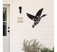 Metal Artwork For Wall Decor Black Fairy Conch Art Decor Hanging Western Rustic Forest Elk Sculptures Decor for Living Room Bedroom Home Kitchen Garden